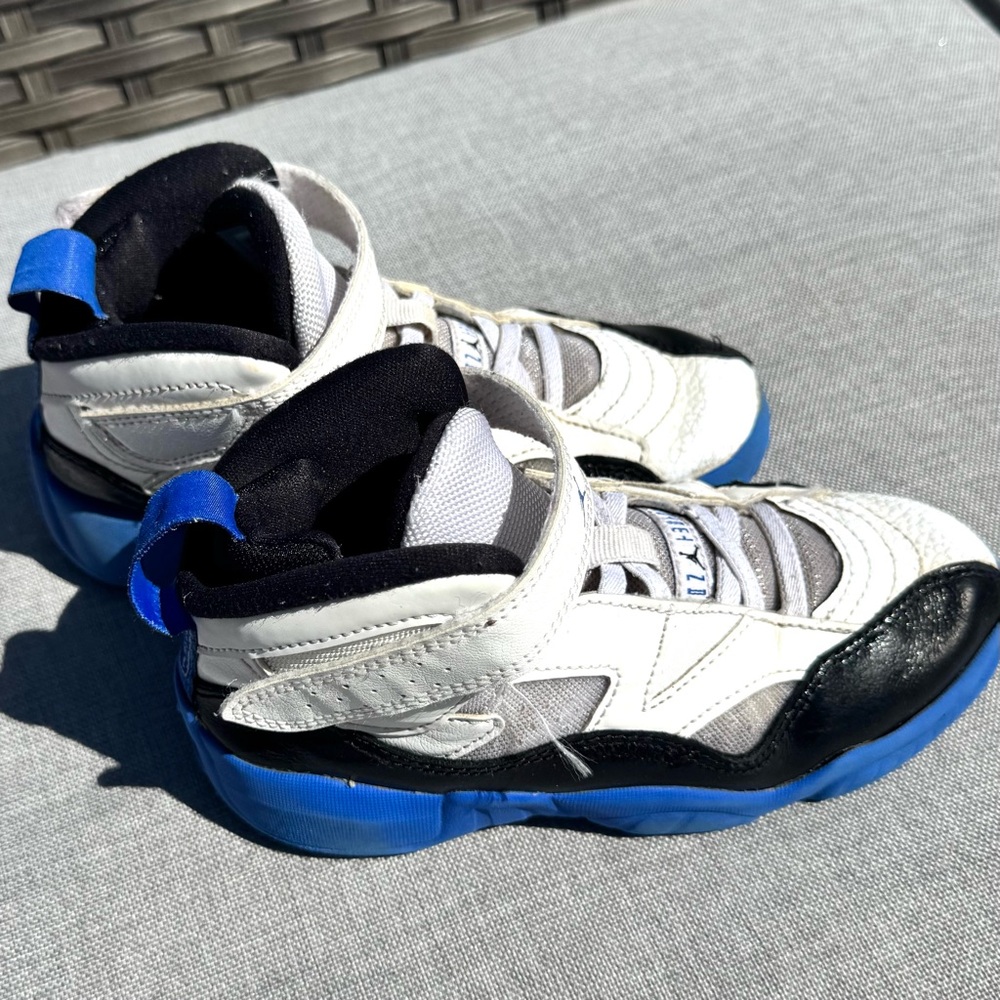 Air Jordan kids sneakers blue and white